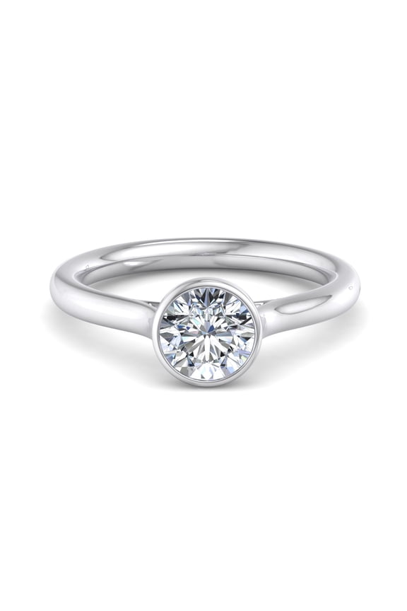 14K White Gold Plated 1.38 Ct Round Cut Moissanite Ring - Handmade Wedding Engagement Ring for Women - Ideal Proposal Jewelry - Unique Gift for Her - Stunning Design for Lasting Memory