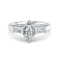 thumbnail image 1 of Eloya Jewel 14K White Gold Plated 2.02 Ct Marquise Cut Moissanite Ring for Women - Classic Engagement Ring - Beautiful Bridal Ring - Wedding Proposal Ring - Anniversary Gift for Women's, 1 of 3
