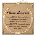 thumbnail image 1 of Elphaba Galinda Bracelet Gifts for Women: Healing Natural Stone Bracelets with Positive Affirmations - Get Well Soon Gift for Mom Aunt Daughter Best Friends Sister, 1 of 7