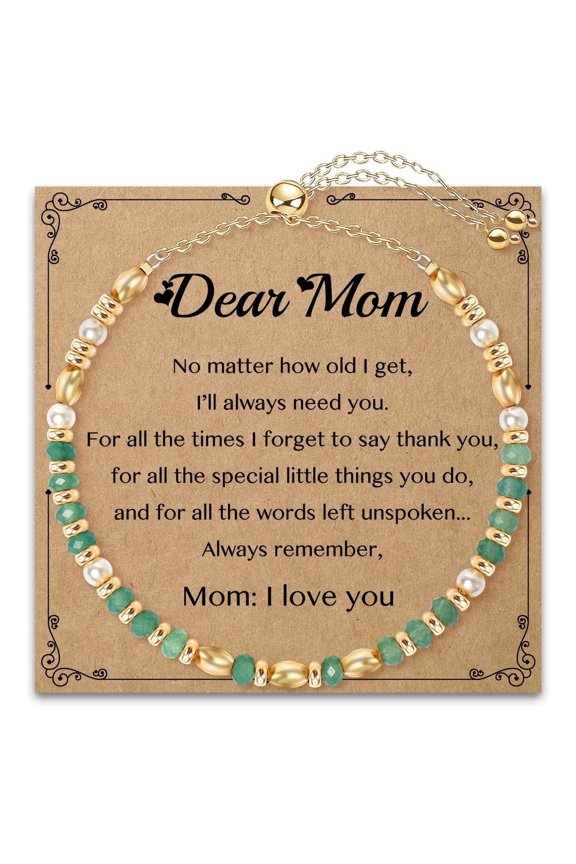 Bracelet Gifts for Women: Healing Natural Stone Bracelets for Mom - Mother's Day Christmas Birthday Jewelry Gift for Mother