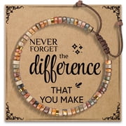 Elphaba Galinda Coworker Gifts for Women Funny Cool Co Worker Gifts for Christmas Birthday Unique Red Creek Jasper Beads Bracelets