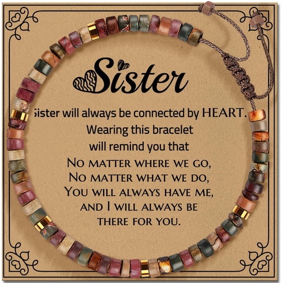 Elphaba Galinda Friend Gifts for Women, Unique Birthday Gifts for Women, Sister Gift from Sister, Red Creek Jasper Bracelet, Christmas Easter Mother's Day Gift for Her