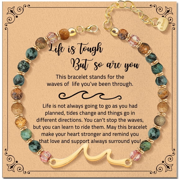 Elphaba Galinda Friend Gifts for Women, Unique Birthday Gifts for Women, Sister Gift from Sister, Wave Bracelet, Christmas Graduation Mothers Day Gift for Her, Bestie Friendship Bracelets
