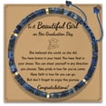 thumbnail image 1 of Elphaba Galinda Graduation Gifts for Women: Adjustable Natural Lapis Lazuli Stone Bracelet with Grad Cap Card for Friend Daughter Sister Granddaughter Class of 2026, 1 of 7