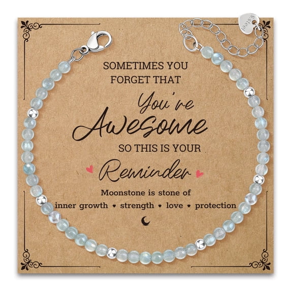 Elphaba Galinda Inspirational Bracelet Gifts for Women: Funny Jewelry Moonstone Bracelet Birthday Gifts for Mom Daughter Friend Sister Granddaughter Niece Coworkers Employee