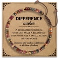 thumbnail image 1 of Elphaba Galinda Motivational Gift for Women, Employee Appreciation, Coworker Leader Teacher Coach Mentor, Red Creek Jasper Bracelet Gifts for Her, 1 of 8