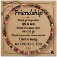thumbnail image 1 of Elphaba Galinda Red Creek Jasper Bracelet for Women, Friendship Inspirational Jewelry, Ideal Christmas Birthday Gift, 1 of 7