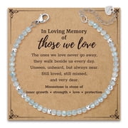 Elphaba Galinda Sympathy Gifts for Loss of Loved One: Moonstone Bracelet as Memorial Bereavement Condolence Funeral Gifts - In Memory of Grand parents Mom Dad S