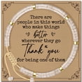 thumbnail image 1 of Elphaba Galinda Thank You Appreciation Gifts for Women: Healing Natural Cystal Stone Bracelet Bracelet for Coworkers Employee Boss Colleague Teacher, 1 of 7