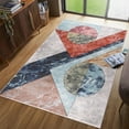 thumbnail image 1 of Elpida Collection Ivory, Tan, Grey, Blue, and Rust Geometric  Rug 2' x 3', 1 of 5