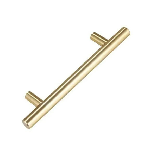 Elpis Series 6-5/16 in 160 mm Brushed Solid Gold Modern Style Cabinet Handle Cupboard Drawer Pull - 10 Pack