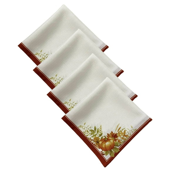 Elrene Autumn Pumpkin Grove Fall Napkin, Set of 4