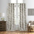thumbnail image 1 of Elrene-Avalon Botanical Print Blackout Window Curtain52x95-Linen, 1 of 5