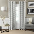 thumbnail image 1 of Elrene  Crackle Grommet Top Curtain Panel Light grey 52" W X 95" L 95 Inches, 1 of 5