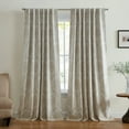 thumbnail image 1 of Elrene Giovanni Medallion Blackout Window Curtain Panel 52x95 - Natural, 1 of 5