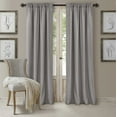 thumbnail image 1 of Elrene Home Fashions 026865721836 3-in-1 Blackout Energy Efficient Lined Rod Pocket Window Curtain Drape Panel, 52" x 84", Silver, 1 of 10