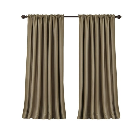 Elrene Home Fashions Room Darkening Rod Pocket Window Panel Gold Yellow 52x84