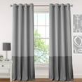 thumbnail image 1 of Elrene  Madeline Juvenile Room Darkening Grommet Curtain Panel Grey 52" W X 95" L 95 Inches, 1 of 5