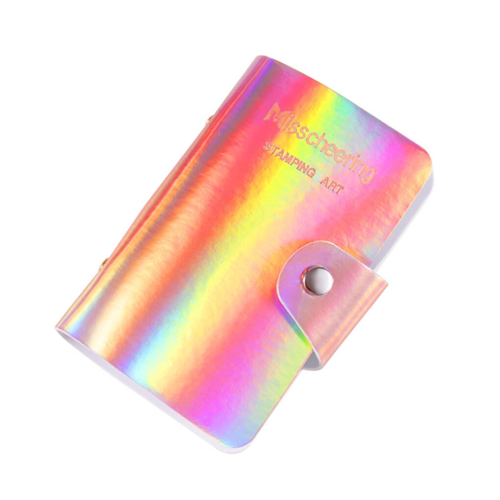 Elroy 20 Slots Nail Art Stamp Plate Holder Stamping Plates Storage Bag