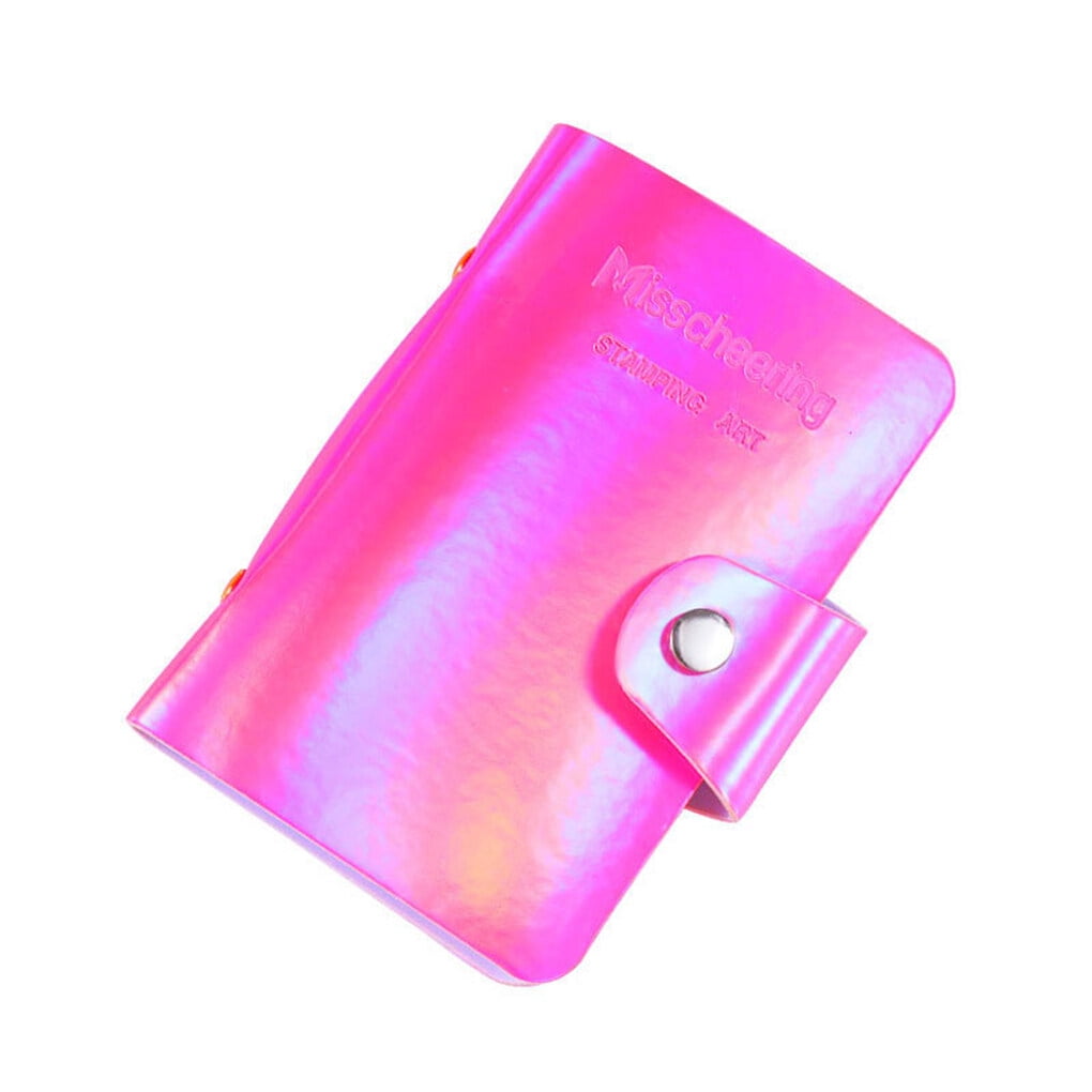 Elroy 20 Slots Nail Art Stamp Plate Holder Stamping Plates Storage Bag