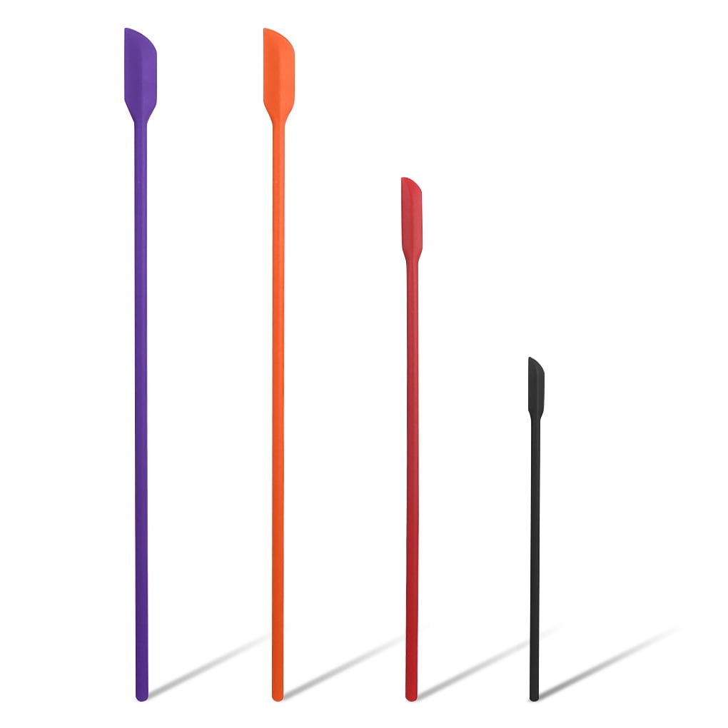 TureClos 4 Pieces Silicone Spatulas Set Long Jam Cosmetic Bottle