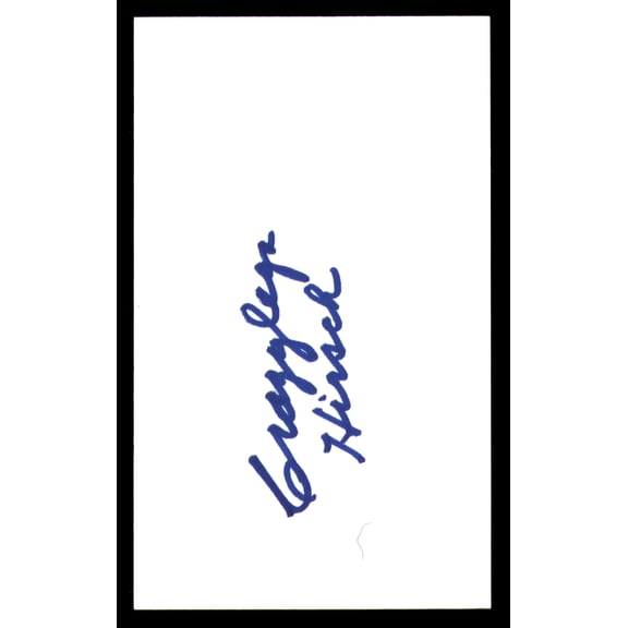 Elroy Crazylegs Hirsch Autographed 3x5 Index Card Los Angeles Rams SKU #248508