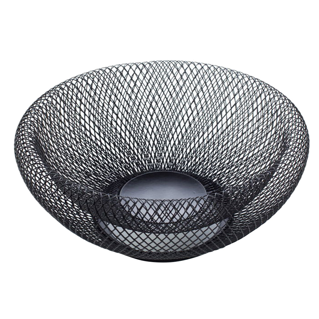 Elroy Double Wall Mesh Decorative Fruit Basket Metal Mesh Snack Bowl