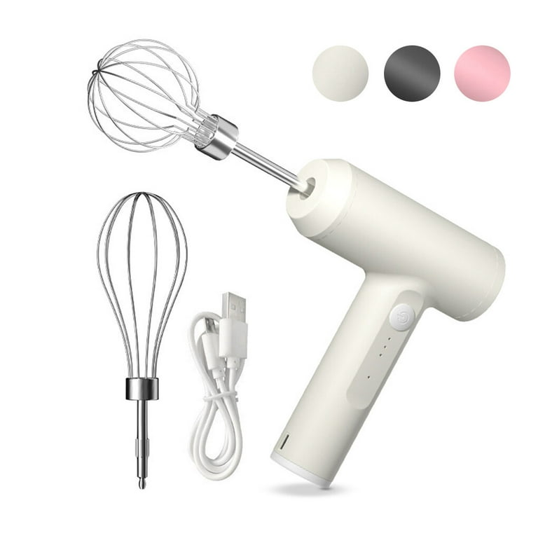  Handheld Mixer, USB Rechargeable Portable 3 Speed 20W