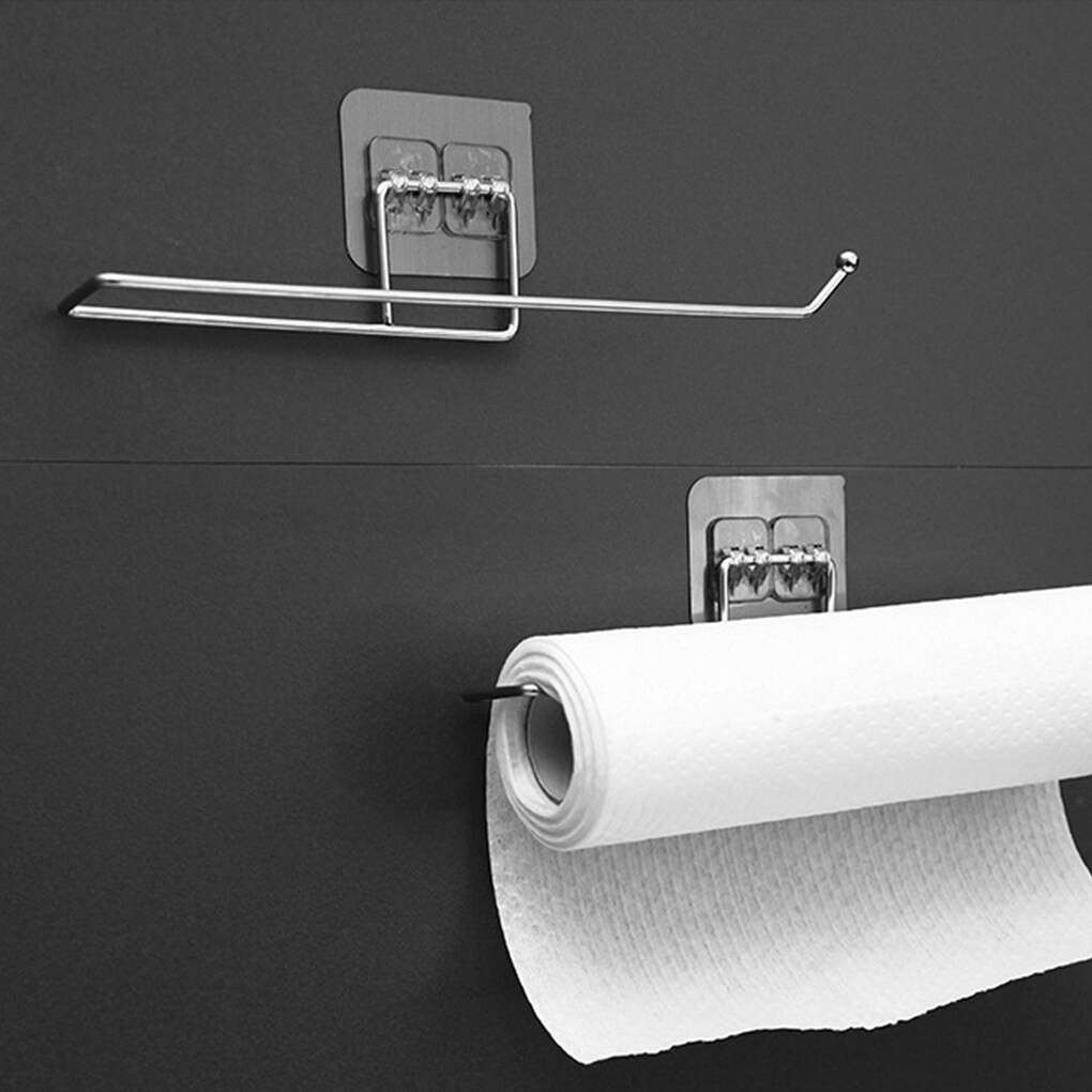Elroy Paper Towel Storage Holder Wall-Mounted Self Adhesive Towel ...