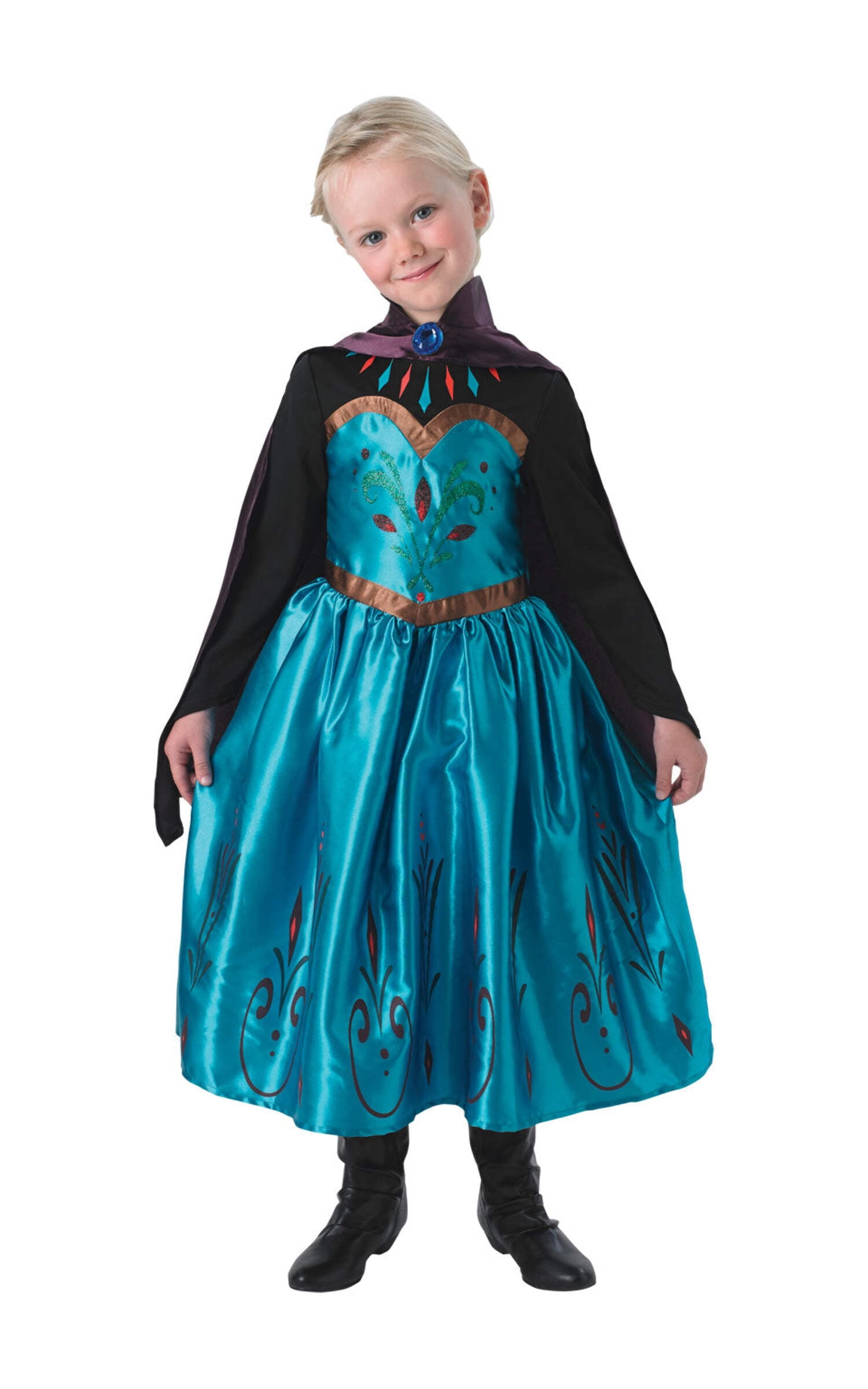 Elsa Coronation Childrens Blue Frozen Costume Elsa Coronation Childrens Blue Frozen Costume