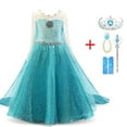 Elsa Costume, Frozen Toddler Girl, Blue Princess Dress, Girl Costume