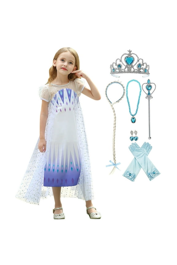 Princess Costume for Girls Animation 2 Sequin Cosplay Party Dress up