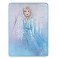 thumbnail image 1 of Disney Frozen 2 Elsa Blue Snowflake Micro Raschel Throw Blanket - 46" x 60", 1 of 1