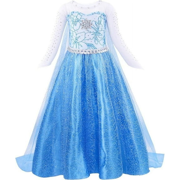 Elsa Frozen Blue dress costume Girls 7+