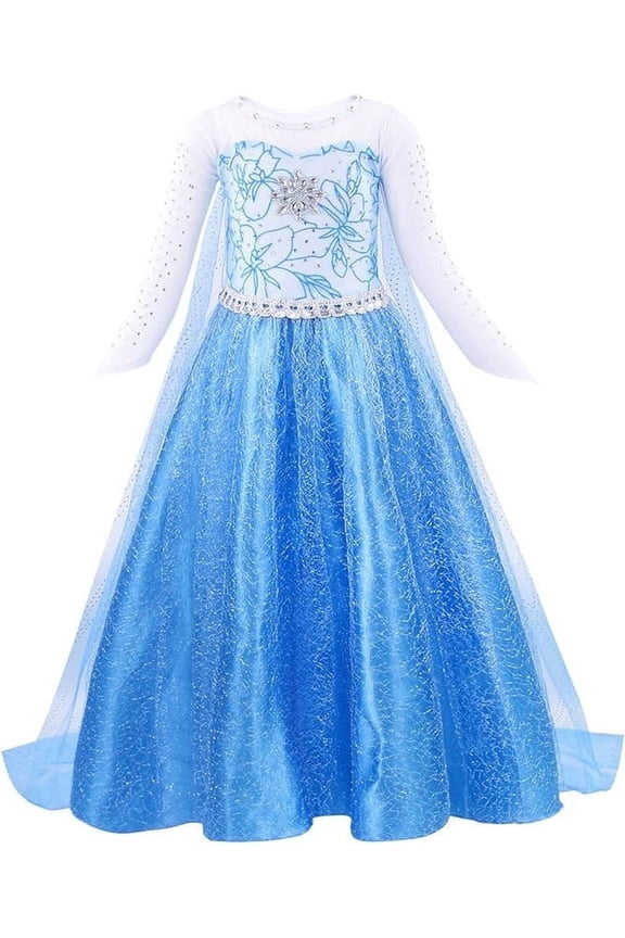Elsa Frozen Blue dress costume Girls 7+