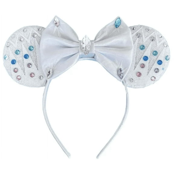 Elsa Frozen Inspired Minnie Ears Headband, Elsa Minnie Ears (Elsa)