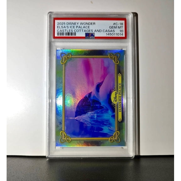 Elsa's Ice Palace 2025 Topps Disney #C-18 Card Frozen PSA 10