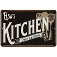 thumbnail image 1 of Elsa's Kitchen Sign Metal Wall Decor Dift 8x12 208120019480, 1 of 1