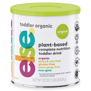 Else Nutrition Toddler Plant-Based Organic Formula Powder, Low Sugar, Clean Label, Non-GMO, 22oz Can