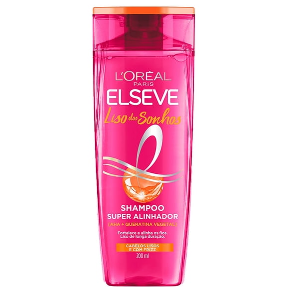 Elseve - Linha Liso dos Sonhos - Kit com Shampoo Super Alinhador e Condicionador Efeito Liquid Hair (2 x 200 Ml) - (Set with Super Aligning Shampoo and Liquid Hair Effect Conditioner (2 x 6.76 Fl Oz))