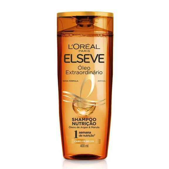 Elseve - Linha Oleo Extraordinario - Kit com Shampoo e Condicionador Nutricao (2 x 400 Ml) - (Extraordinary Oil Collection - Set with Nourishment Shampoo and Conditioner (2 x 13.53 Fl Oz))