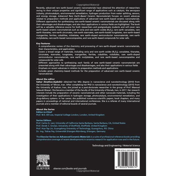 Pre-Owned Advanced Rare Earth-Based Ceramic Nanomaterials