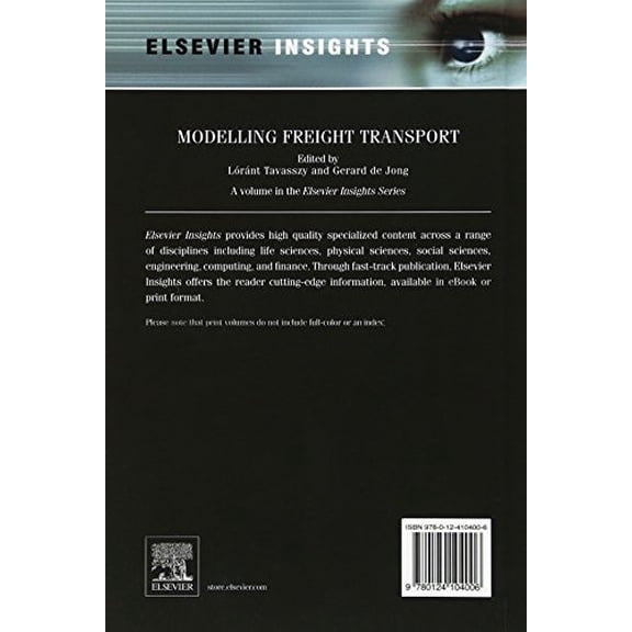 Pre-Owned Elsevier Insights Modelling Freight Transport, (Hardcover)
