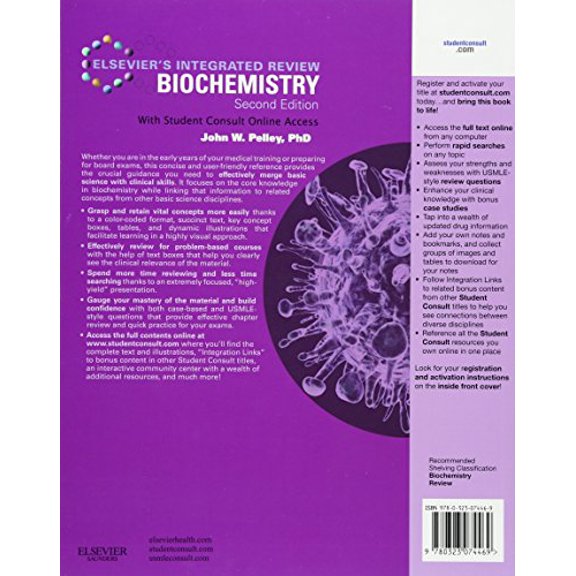 Pre-Owned Elsevier's Integrated Review Biochemistry