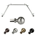 thumbnail image 1 of Elsha 13/16" Bay Window curtain rod 20"-36", 38"-72" - Satin Nickel, 1 of 3