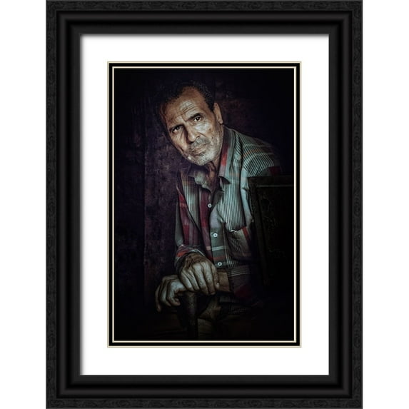 Elsharma, Yasmin 17x24 Black Ornate Wood Framed with Double Matting Museum Art Print Titled - Portrait