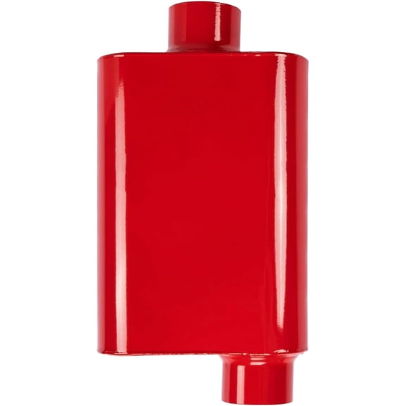 Elshine Muffler Deep Performance Tone,Aluminized Steel Exhaust Muffler with Aggressive Sound,2 Chamber Universal Muffler Resonator for Cars,Trucks overall 18"