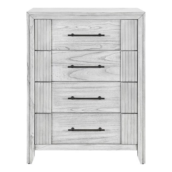 Elsie Grey Wash Wood Chest