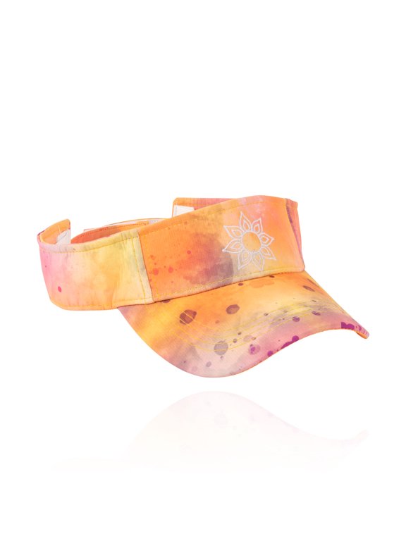 Adjustable Embroidered Sunset Tie Dye Sun Visor for Women and Men