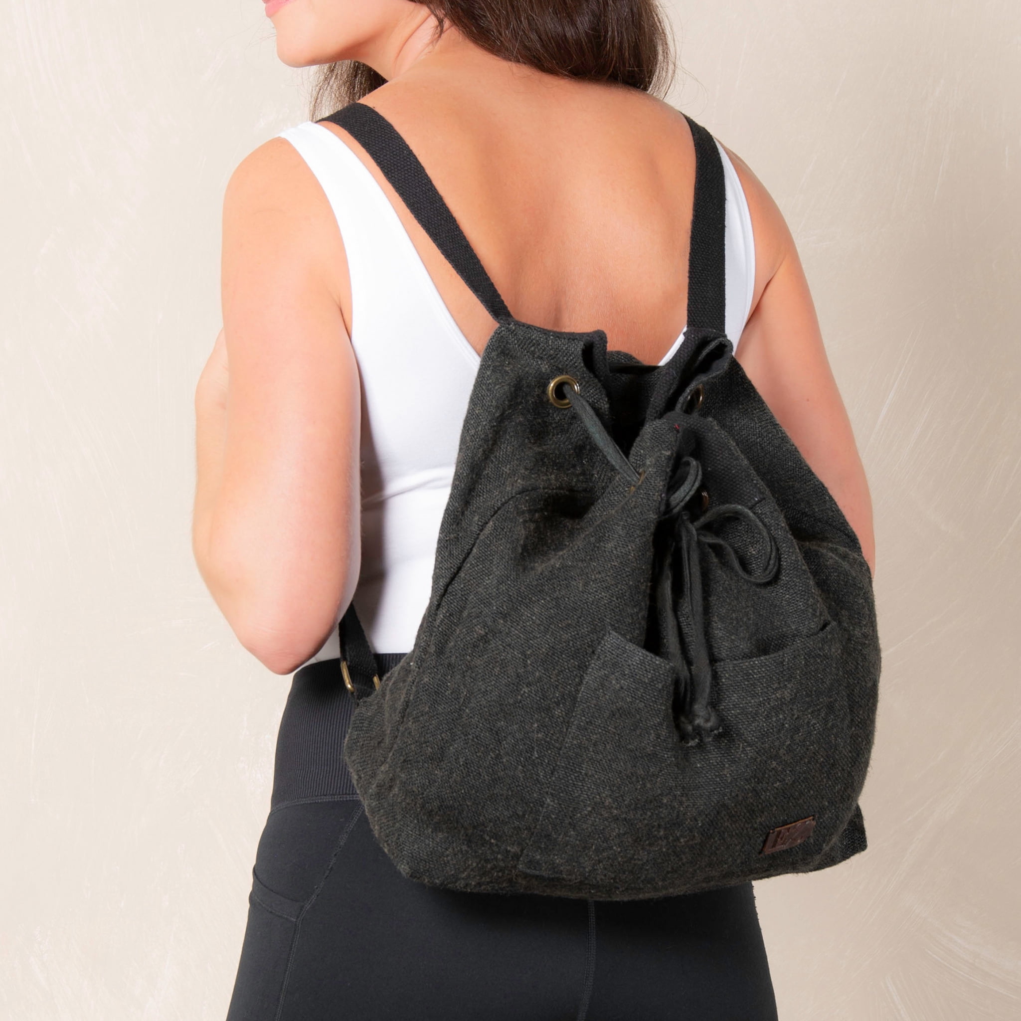 String Close Backpack Elsie & Zoey Cailey Jute Adjustable Drawstring Closure Backpack Purse ...